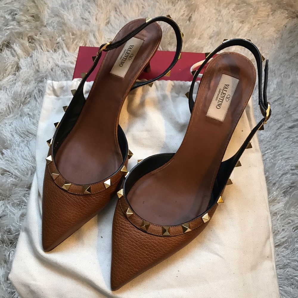 Valentino Garavani Slingback Rockstud Heels